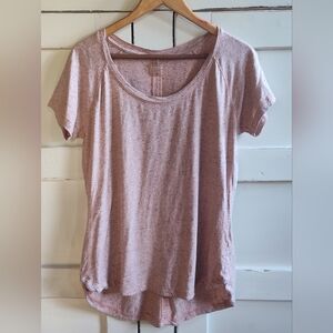 Calia By Carrie Underwood Women's Peach Pink Scoop Neck Top | XL